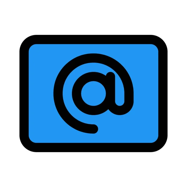 Kontaktní Karta Mailové Adresy — Stockový vektor
