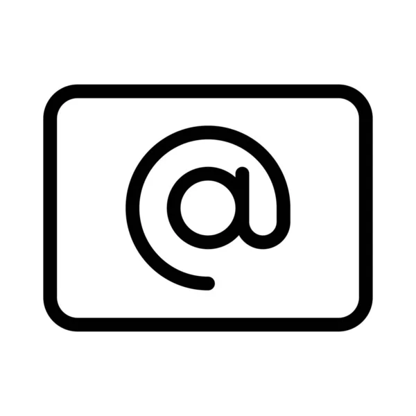 Ηλεκτρονική Διεύθυνση Κάρτα Επικοινωνίας — Διανυσματικό Αρχείο