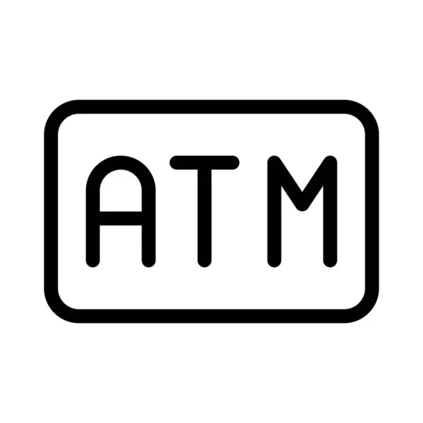 Caixa Automatizada Para Fazer Transações Financeiras Partir Uma Conta Bancária —  Vetores de Stock