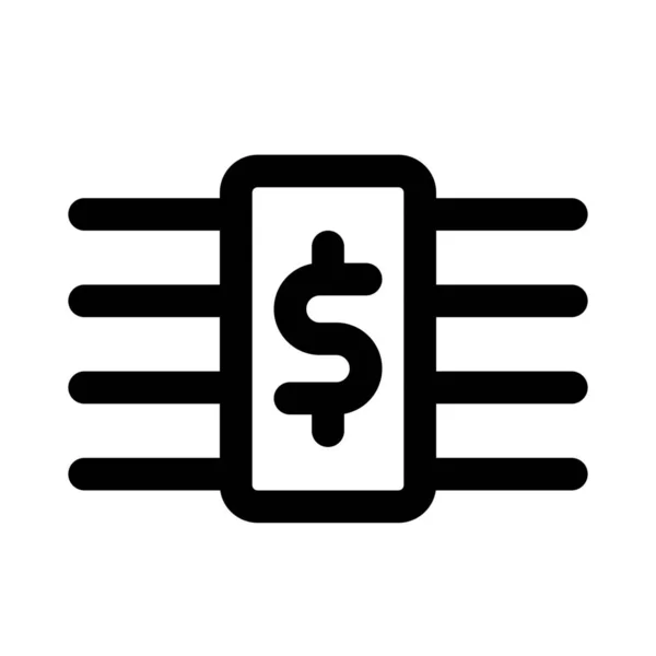 Δέσμη Τραπεζογραμματίων Δολάρια Ηπα Δελτίο Ετικέτας — Διανυσματικό Αρχείο