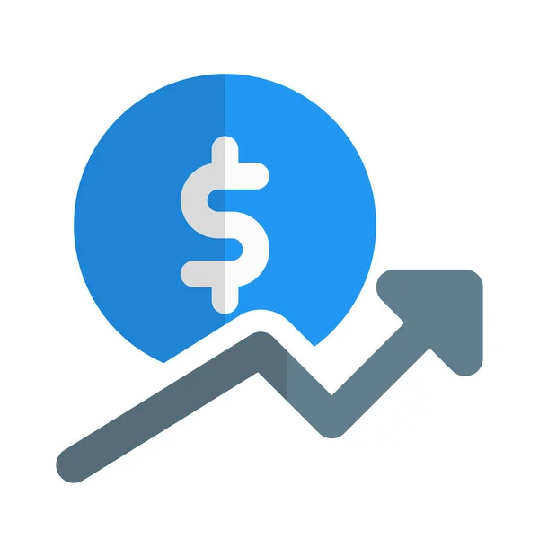 Crescimento Direto Internação Mercado Monetário Forex —  Vetores de Stock