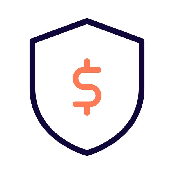 Pengar Skjul Med Dollar Symbol Säkrade Pengar — Stock vektor