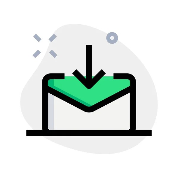Enregistrer Télécharger Mail — Image vectorielle