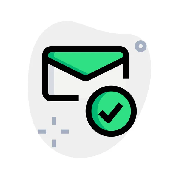 Boîte Aux Lettres Email Sélectionné Illustration Vectorielle — Image vectorielle
