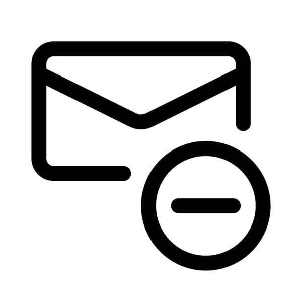 Διαγραφή Μηνύματος Ηλεκτρονικού Ταχυδρομείου Διανυσματική Απεικόνιση — Διανυσματικό Αρχείο