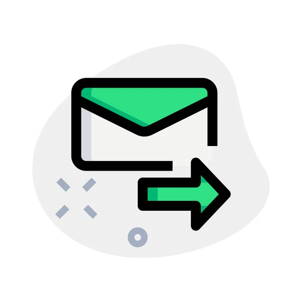 Email Bouton Avant Illustration Vectorielle — Image vectorielle