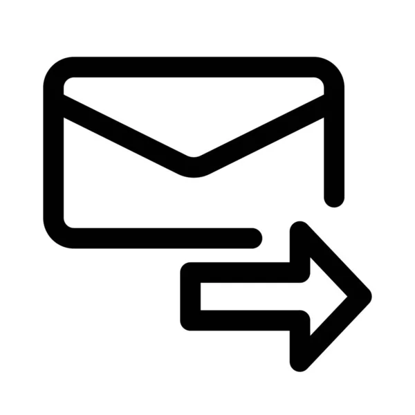 Mail Forward Knop Vectorillustratie — Stockvector