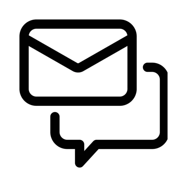 Online Mail Συνομιλία Διανυσματική Απεικόνιση — Διανυσματικό Αρχείο