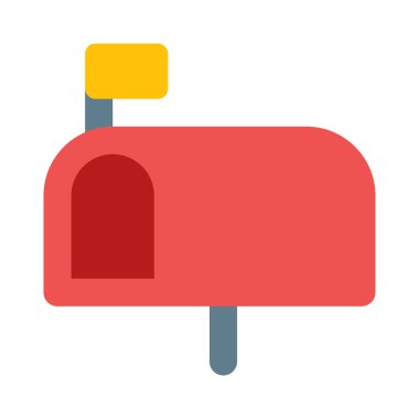 özel konut posta kutusu, vektör illüstrasyonu 