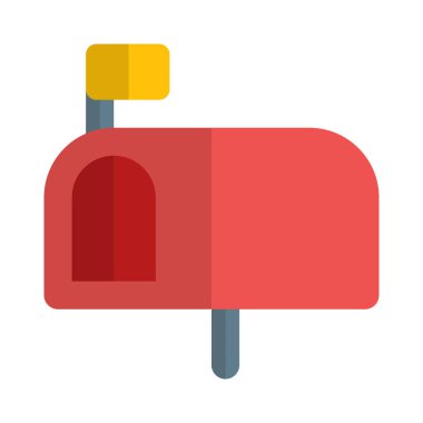 özel konut posta kutusu, vektör illüstrasyonu 