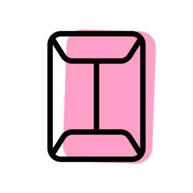 ofis kağıdı zarfı, vektör illüstrasyonu 