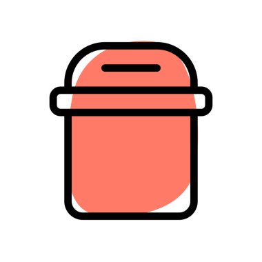 Geleneksel posta kutusu, vektör illüstrasyonu 