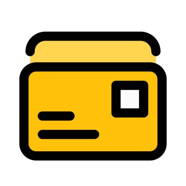 posta harfi yığını, vektör illüstrasyonu 