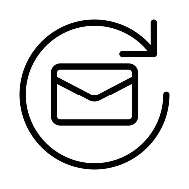 Yeni e- posta, vektör illüstrasyonunu eşzamanla 