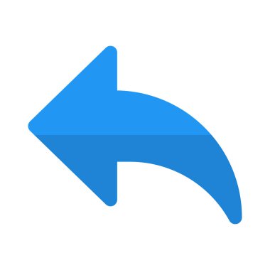 Yanıt ok tuşu, vektör illüstrasyonu 