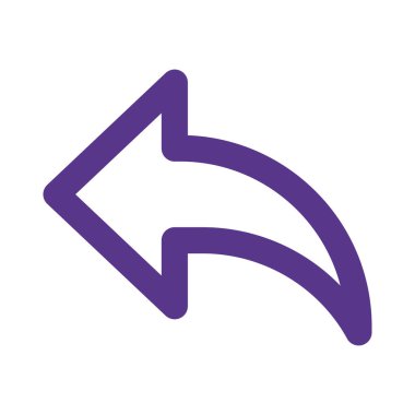 Yanıt ok tuşu, vektör illüstrasyonu 