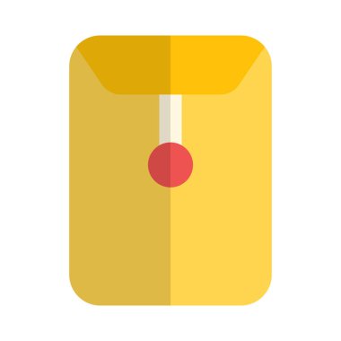 ofis mühürlü zarf, vektör illüstrasyonu 