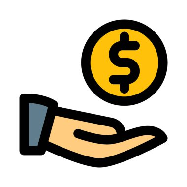 Bir yardım fonuna dolar bağışı.