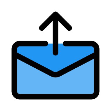 E- posta iletisi yükle, vektör illüstrasyonu 