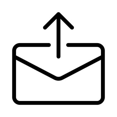 E- posta iletisi yükle, vektör illüstrasyonu 