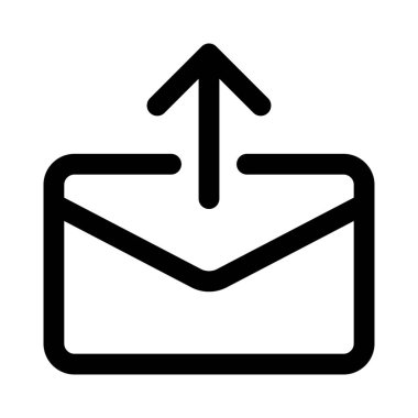 E- posta iletisi yükle, vektör illüstrasyonu 