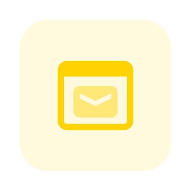 e- posta, web tarayıcı, vektör illüstrasyonu 