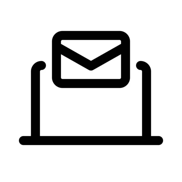 Nouveau Courrier Sur Ordinateur Portable — Image vectorielle