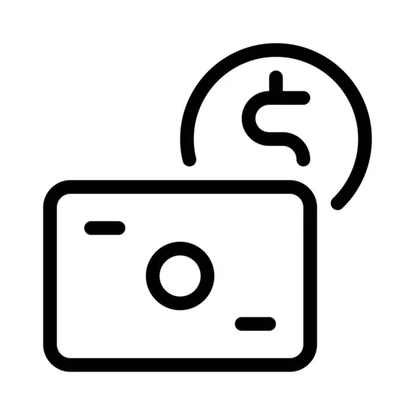Monnaie Pièce Billet Monnaie Isolée Sur Fond Blanc — Image vectorielle