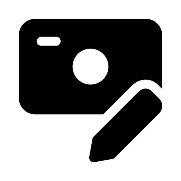 Επεξεργασία Προσωπικών Στοιχείων Κάρτας Λογότυπο Μολυβιού — Διανυσματικό Αρχείο