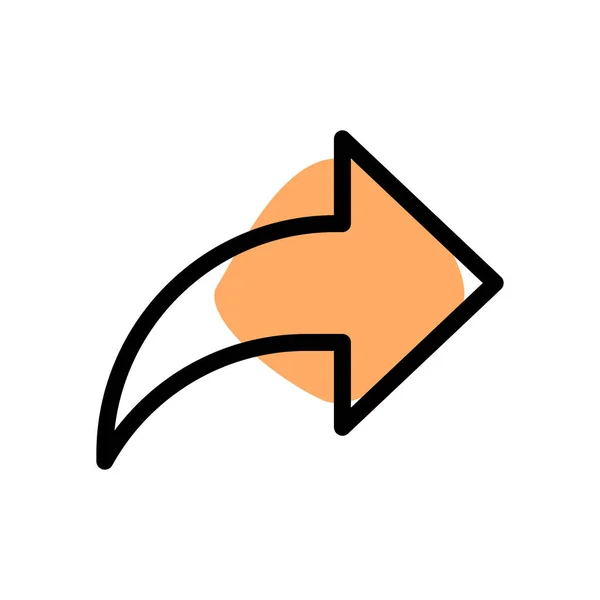 Forward Email Arrow Icon — Stock Vector