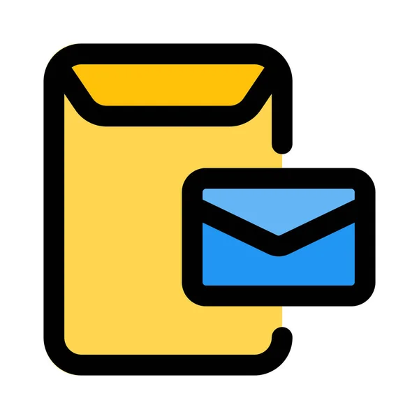 Kancelářská Pošta Obálka — Stockový vektor