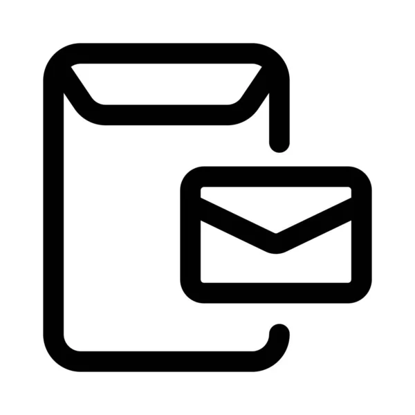 Büropost Und Briefumschlag — Stockvektor