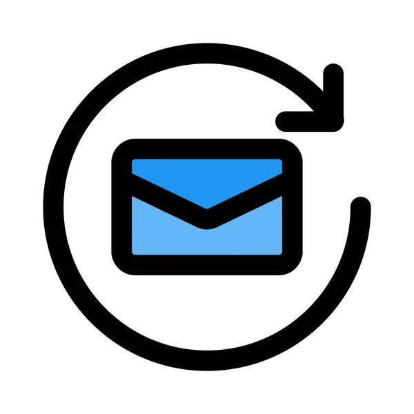 Synchroniseer Nieuwe Mail Vectorillustratie — Stockvector