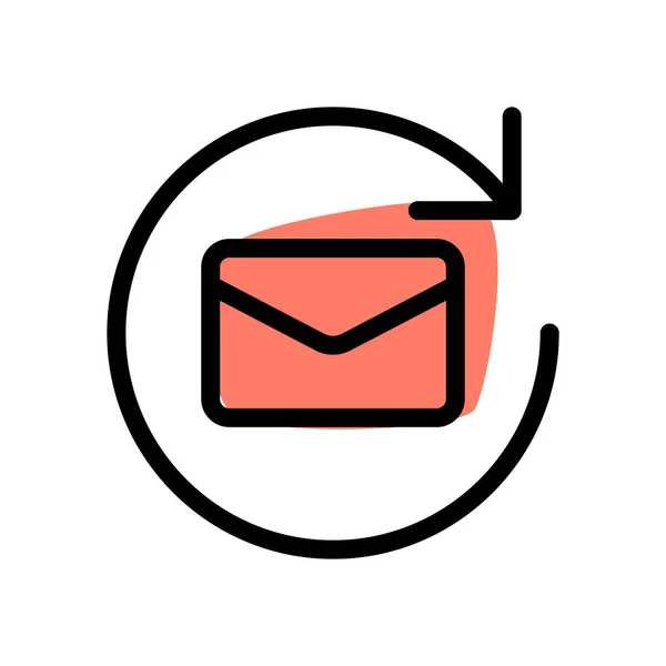 Συγχρονισμός Νέου Email Διανυσματική Απεικόνιση — Διανυσματικό Αρχείο