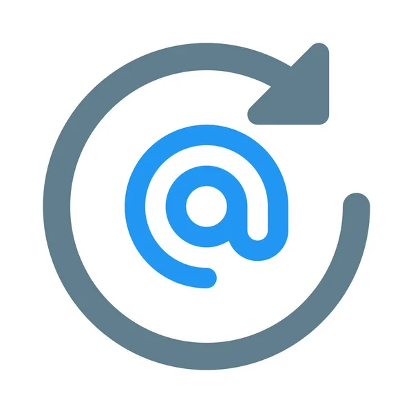 Reload Email Contact Vector Illustratie Vector Illustratie — Stockvector