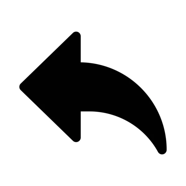 Reply Arrow Button Vector Illustration — Stock Vector
