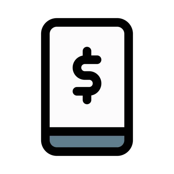 Aplikace Smartphone Banking Online Obchodní Bránou — Stockový vektor
