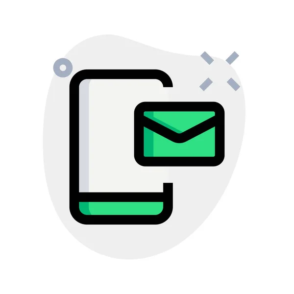 Email Sur Téléphone Portable — Image vectorielle