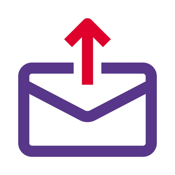 Enviar Mensagem Mail Ilustração Vetorial —  Vetores de Stock