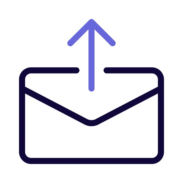 Upload Email Message Illustration Vectorielle — Image vectorielle