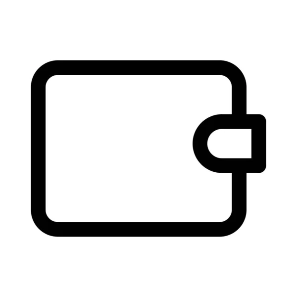 Logotipo Monedero Electrónico Aislado Sobre Fondo Blanco — Vector de stock