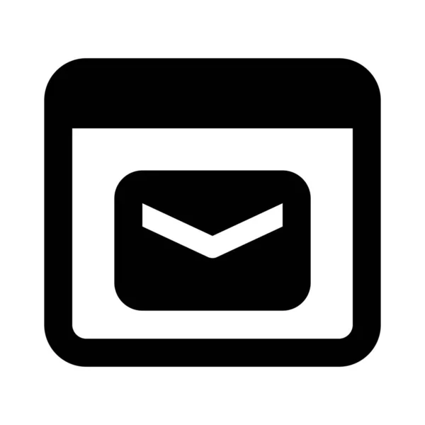 Электронная Почта Веб Браузер Векторная Иллюстрация — стоковый вектор