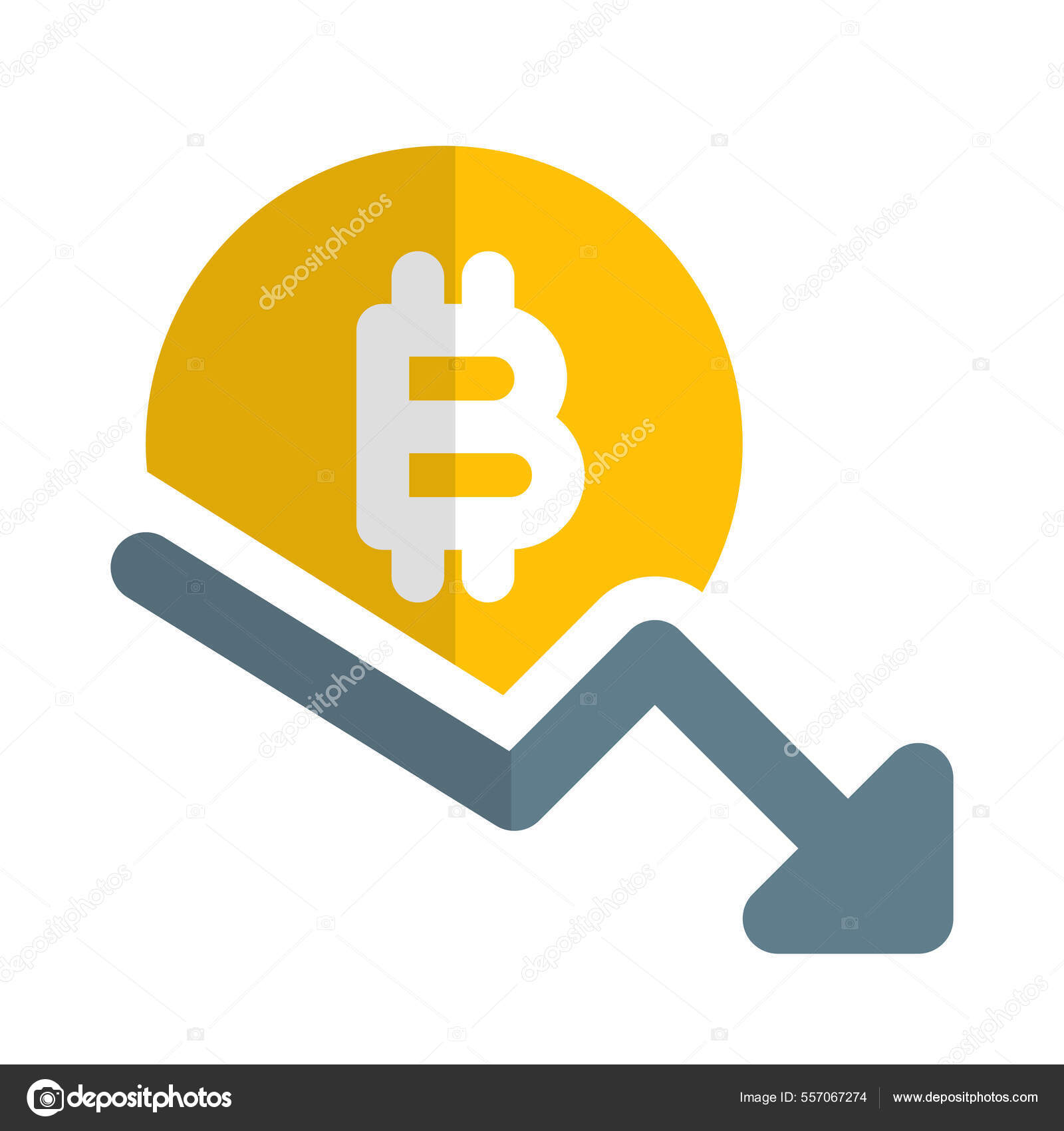 비트코인 그래픽 화살표 스톡 벡터 - ©get4net 557067274
