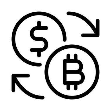 Bitcoin 'den dolar kuruna daire sembolü