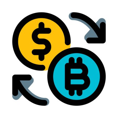 Bitcoin 'den dolar kuruna daire sembolü