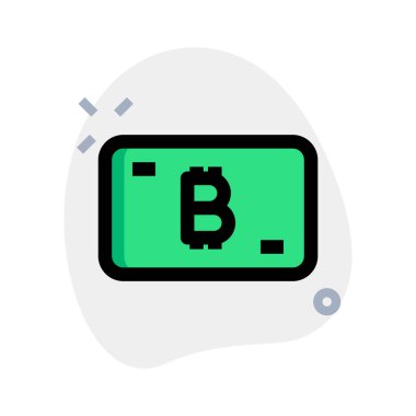 E- cüzdan işlem tesisi ile Bitcoin kripto para birimi ödemesi