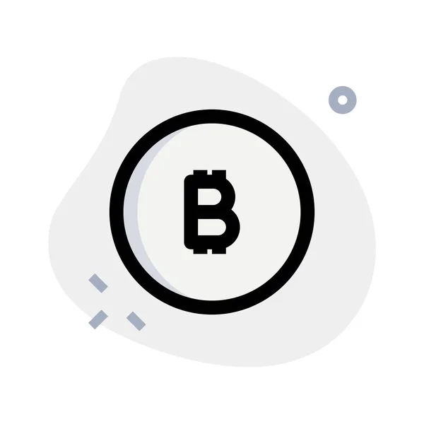 Bitcoin Criptomoeda Virtual Descentralizado Pagamento Online Digital — Vetor de Stock
