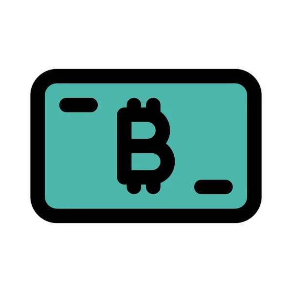 Πληρωμή Bitcoin Cryptocurrency Δυνατότητα Συναλλαγών Wallet — Διανυσματικό Αρχείο