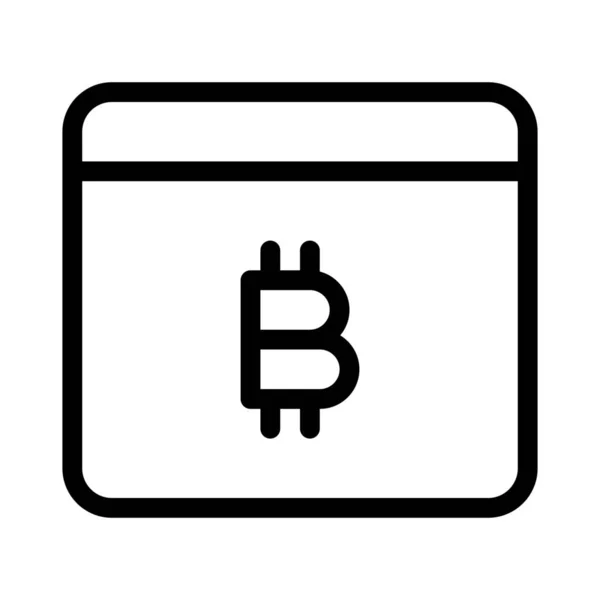 Webalapú Bitcoin Digitális Cryptocurrency Hálózati Szerver — Stock Vector