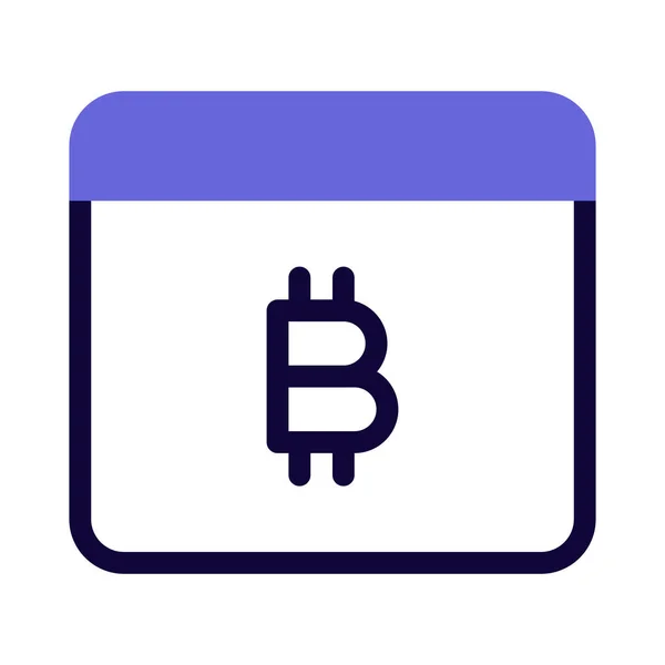 Web Based Bitcoin Ψηφιακό Διακομιστή Δικτύου Cryptocurrency — Διανυσματικό Αρχείο